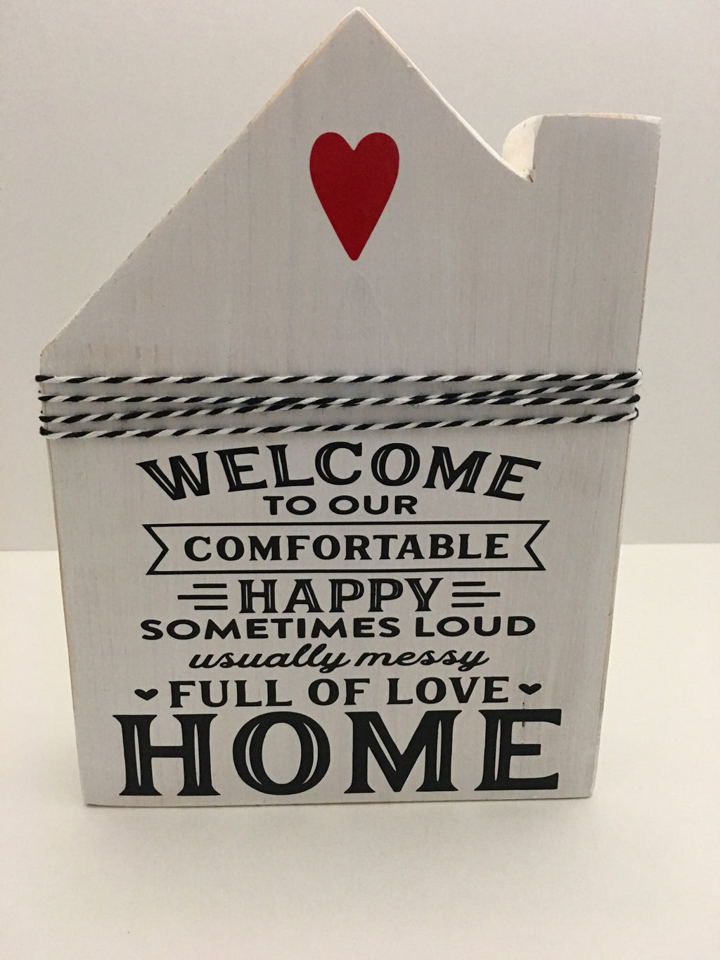 Welcome To Our Home | Decorative | Wooden Block | House